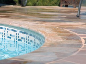 Margelles pour Bordure de Piscine en Pierre du Brésil Jaune 2